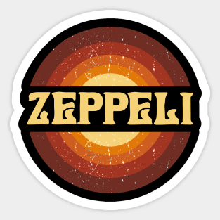 Vintage Proud Name Zeppeli Birthday Gifts Circle Sticker